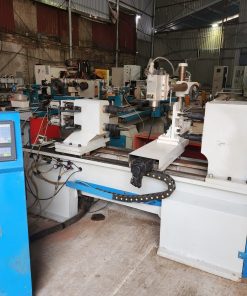 máy tiện cnc 2 đầu khắc hoa văn