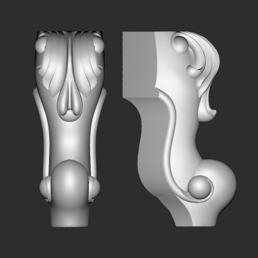 Mẫu CNC 4D chân bàn ghế