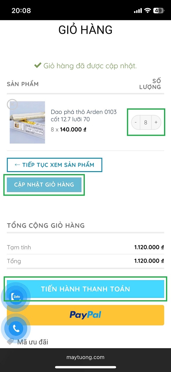 Dao đục tượng tinh, dao khắc tượng 8x150 10 Hướng dẫn mua hàng maytuong.com
